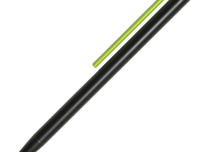 Шариковая ручка GrafeeX в чехле, черная с зеленым