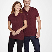 Рубашка поло мужская Brandy Men, темно-синяя с белым