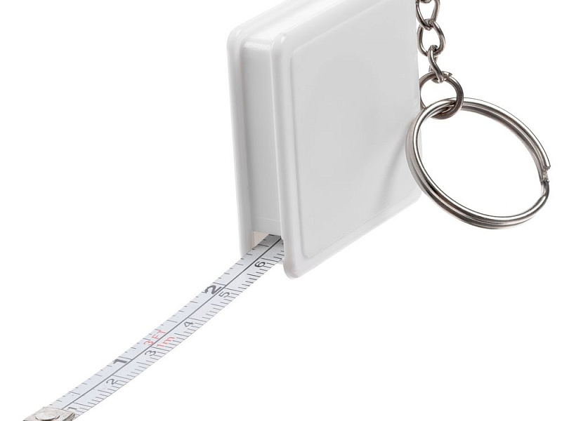 Брелок с рулеткой Square, ver.2, белый