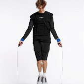 Скакалка скоростная Arriba, черная с серым