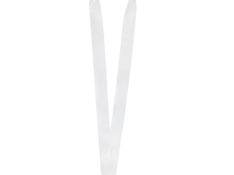 Лента для медали с пряжкой Ribbon, белая