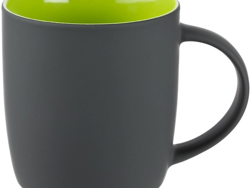 Кружка Surprise Touch с покрытием софт-тач, зеленое яблоко