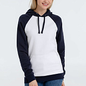 Толстовка унисекс Seattle, белая с темно-синим