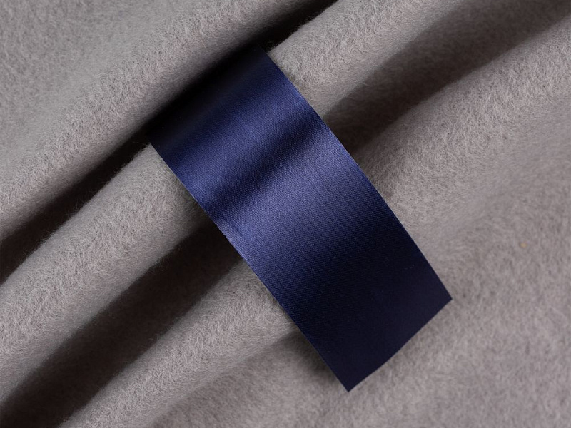 Лента сатиновая Satin 35 XXL, темно-синяя, 240 см