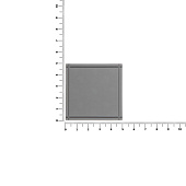 Лейбл из ПВХ Dzeta, L, серый