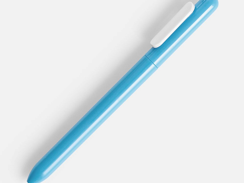 Ручка шариковая Swiper, голубая с белым