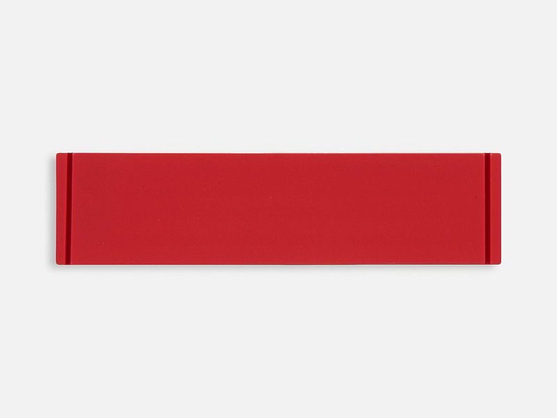 Лейбл из ПВХ Dzeta, S, красный