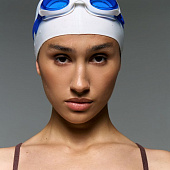 Очки для плавания Swimatic, синие с белым