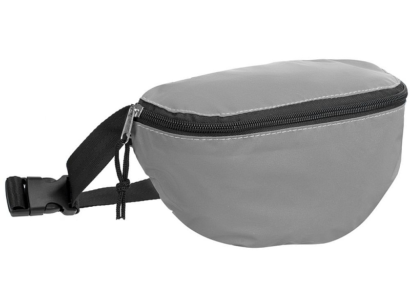 Поясная сумка Manifest из светоотражающей ткани, серая