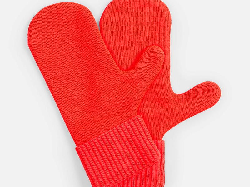 Варежки Yong, ярко-красные (кармин)