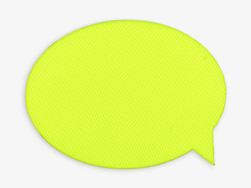 Наклейка тканевая Lunga Bubble, M, желтый неон