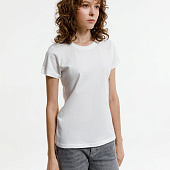 Футболка женская T-bolka Lady, белая (белоснежная)