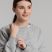 Свитшот унисекс King, серый меланж