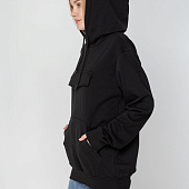 Худи унисекс с карманом на груди Chest Pocket, черное
