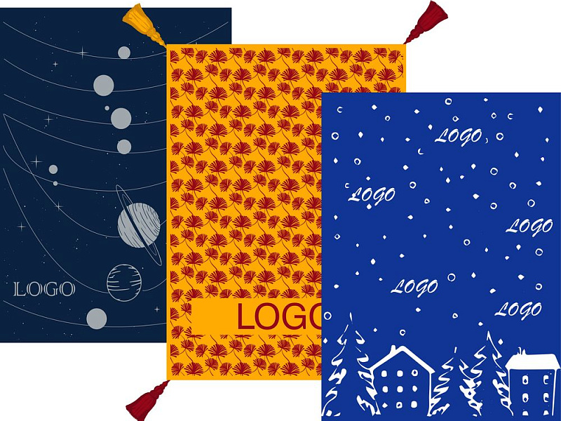 Плед на заказ Tricksy Net, 2 цвета, М, полушерсть