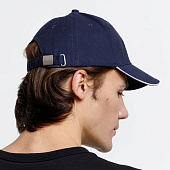 Бейсболка Buffalo, темно-синяя с белым