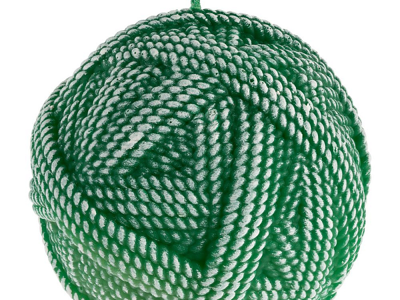 Свеча Kniteam, клубок, зеленый
