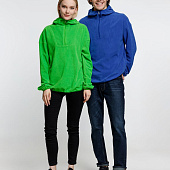 Анорак флисовый унисекс Fliska, ярко-синий