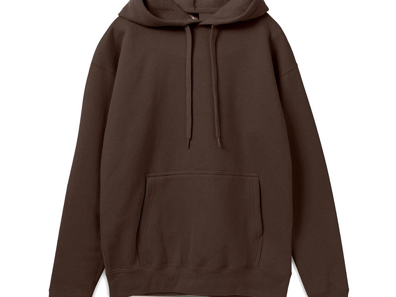 Толстовка с капюшоном Slam 320, темно-коричневая (шоколад)