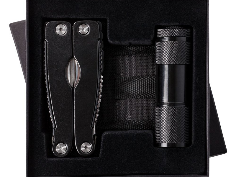 Набор Handmaster: фонарик и мультитул, черный