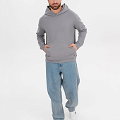 Худи оверсайз унисекс Outshine, серое