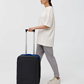 Чемодан Platta, черный с синим