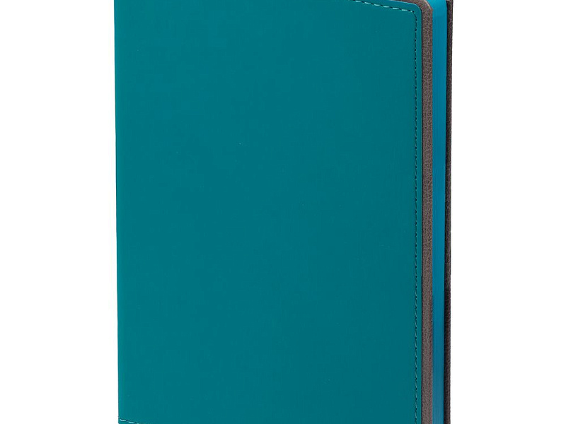 Ежедневник Frame, недатированный, бирюзовый с серым