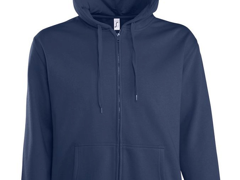 Толстовка мужская на молнии с капюшоном Seven Men, темно-синяя