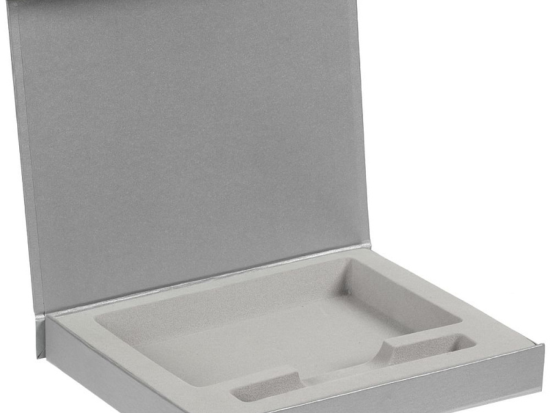 Коробка Rime под блокнот и ручку, серебристая