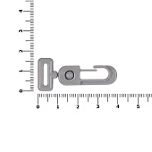 Застежка-карабин Carabine, S, серый