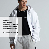 Толстовка на молнии с капюшоном Siverga 2.0, белая