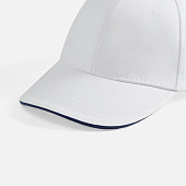 Бейсболка Buffalo, белая с темно-синим