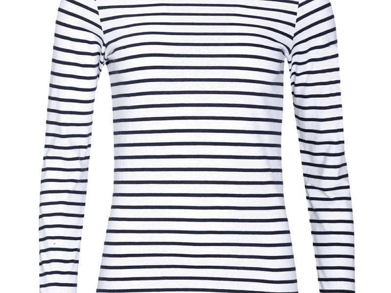 Футболка женская Marine Women, белая с темно-синим