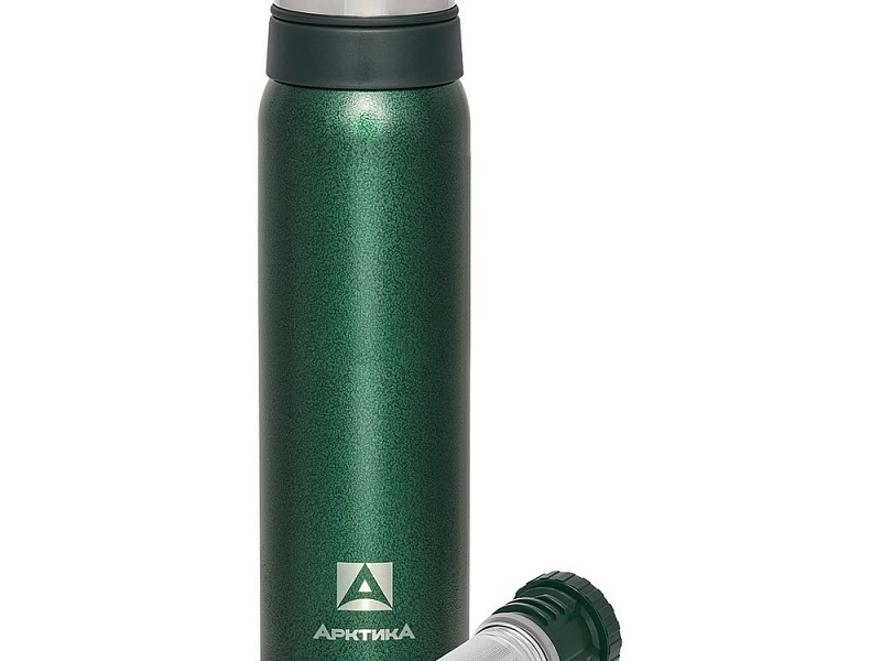 Термос «Арктика 900» с ситечком, зеленый