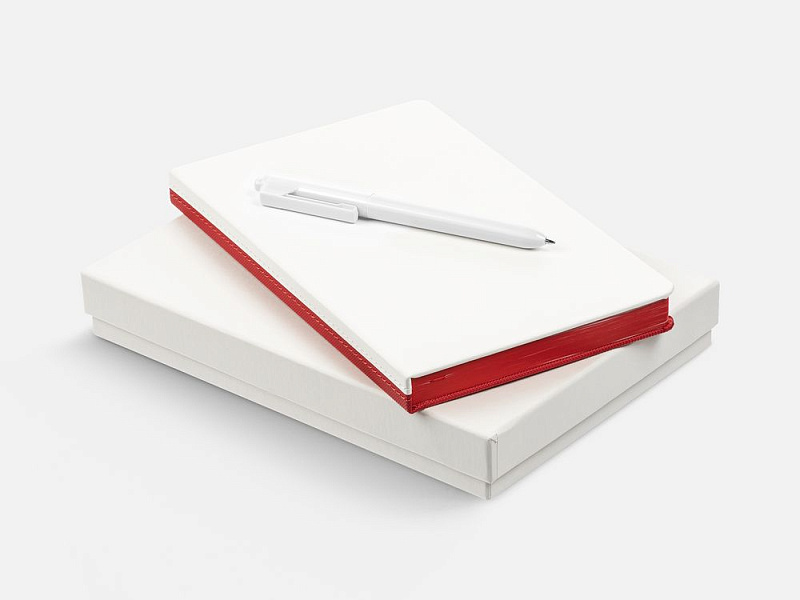 Набор Duplex, белый с красным