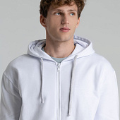 Толстовка на молнии с капюшоном Siverga Heavy 2.0, белая