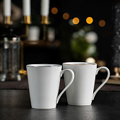 Кружка Select, белая с золотистой отводкой