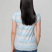 Футболка женская Rayet Lady двусторонняя, голубая с зеленым