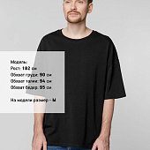 Футболка унисекс оверсайз Crosstown, черная