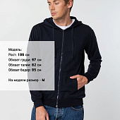 Толстовка на молнии с капюшоном Siverga 2.0, темно-синяя