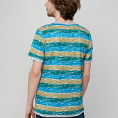 Футболка мужская Rayet двусторонняя, голубая с зеленым