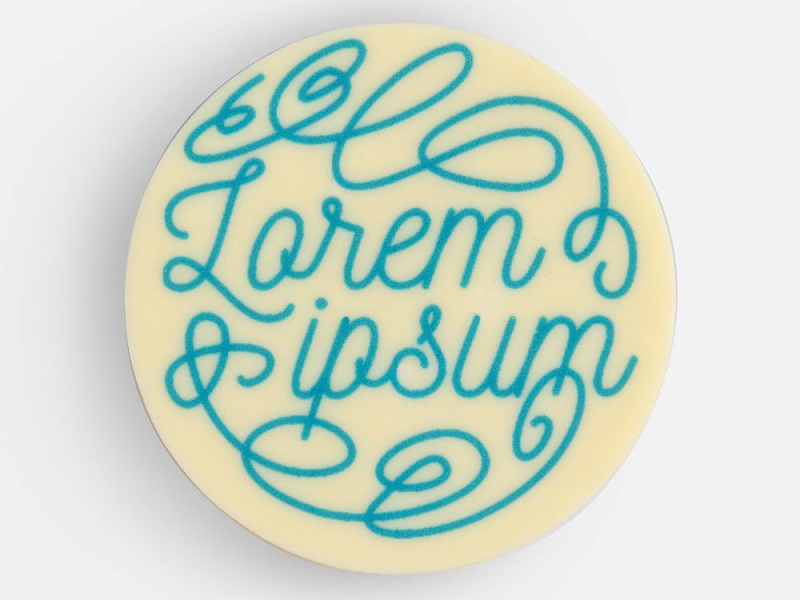 Печенье Dream White в белом шоколаде, круг