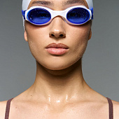 Очки для плавания Swimatic, синие с белым