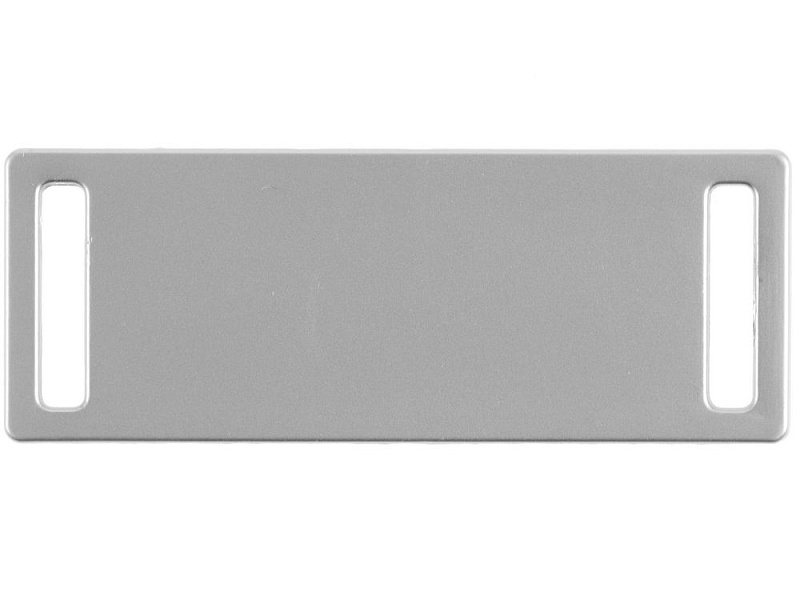 Шильдик металлический Kova, серебристый