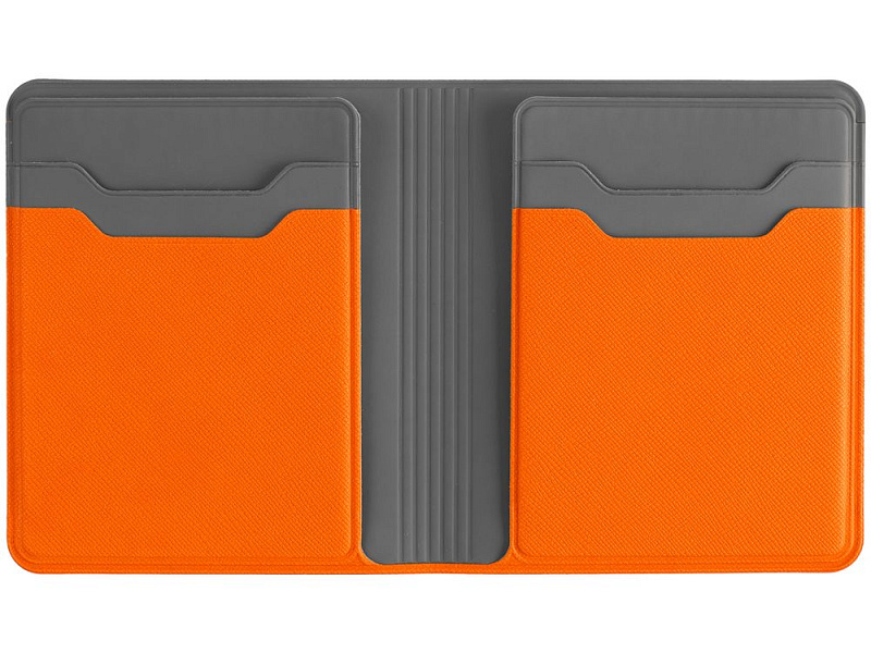 Картхолдер с отделением для купюр Dual, оранжевый