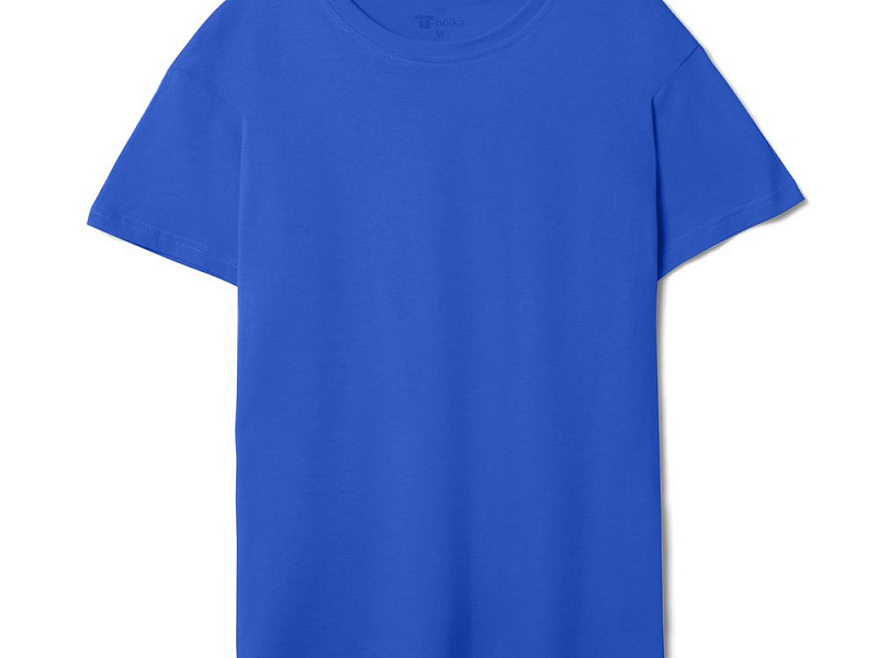 Футболка унисекс T-bolka 140, ярко-синяя