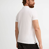 Рубашка поло мужская Brandy Men, белая с темно-синим