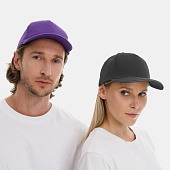 Бейсболка Long Beach, темно-серая со светло-серым