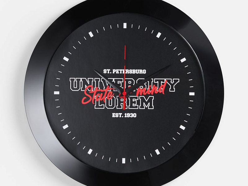 Часы настенные Vivid Large, черные