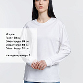 Футболка унисекс с длинным рукавом Pioneer LSL, белая